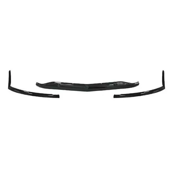 Front Bumper Lip Splitter Skirts Carbon Fiber Look Gc W205-015/016 Cf CC-9516 Compatible With Mercedes Benz C Class W205 C205 Coupe 2015-2021 Amg C63
