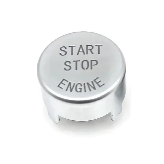 Engine Ignition Start Stop Off Switch Button Cover Trim Silver 61317939289-4 CC-6693 Compatible With BMW 1 Series, 5 Series G30 2017-2023, X3 X4 G01 G02 G08 2018-2024, 6 Series GT G32 2017-2022, 7 Ser