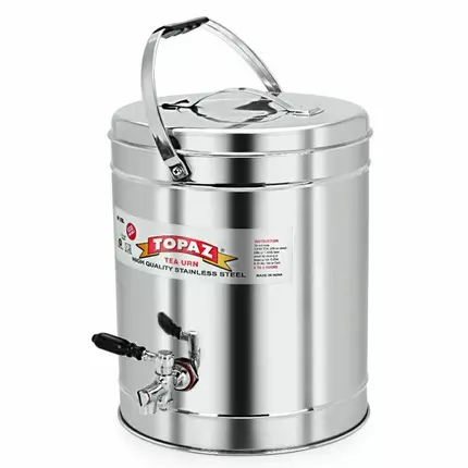 Topaz Tea Can Stainless Steel 40L Eco-Friendly Tea/Coffee Urn Hot & Cold Pot Leak Proof Food Grade