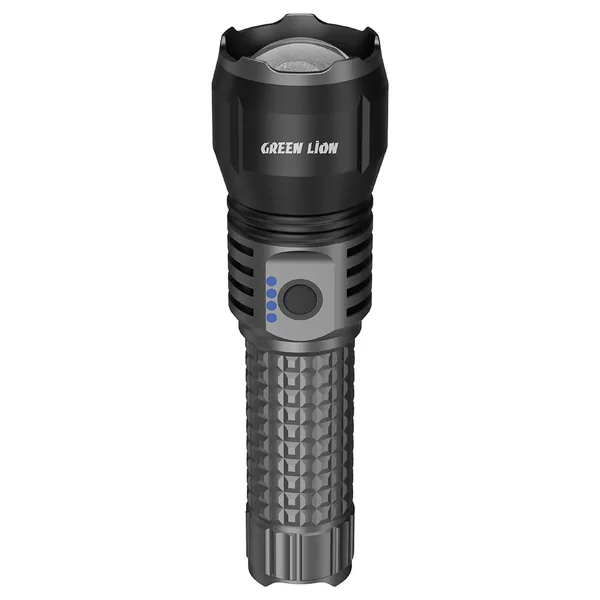 Green Lion Hunter Portable LED Torch - Grey