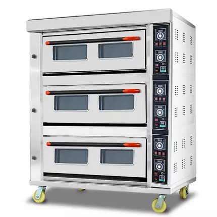 Generic Commercial Electric Baking Oven 3 Door 9 Tray