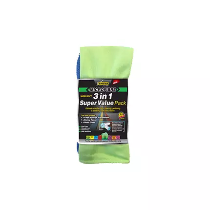 Shield-Auto Microfibre 3in1 Super Value Pack 3's SH757