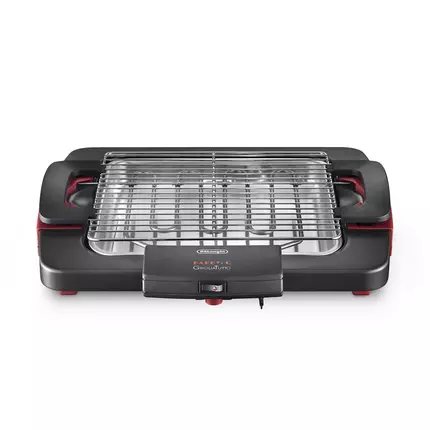 De'Longhi Barbecue Grill 1900w Adjustable Grill Height Cool-Touch Handles Indicator Light BQ55