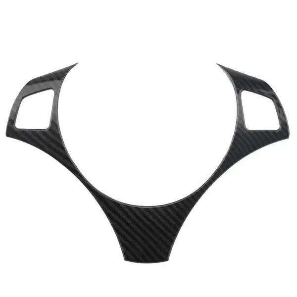 Steering Wheel Trim Panel Cover Frame Zst-147 B Cf Carbon Fiber Look B CC-3959 Compatible With BMW 3 Series E90 2004-2012 1 Series 2004-2011 E87
