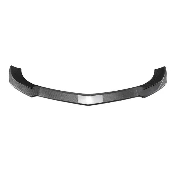 Amg Front Bumper Lip Splitter Diffuser Skirts Flag Canard Carbon Fiber Look Zst-807 Cf CC-6136 Compatible With Mercedes Benz C Class W204 2011-2014