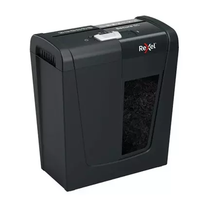 Rexel Secure Strip Cut Paper Shredder 10L Black S5 SECURE S5