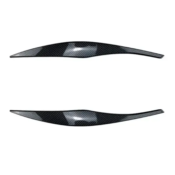 Headlight Eyebrow Spoiler Skirts Lip Splitter Flag Zst-383 Cf Carbon Fiber Look CC-3961 Compatible With Bmw 3 Series E90 2004-2007