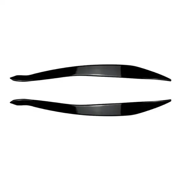Headlight Eyebrow Trim Cover Skirts Zst-440 Glossy Black CC-3770 Compatible With Bmw 5 Series F10 2013-2017 Lci