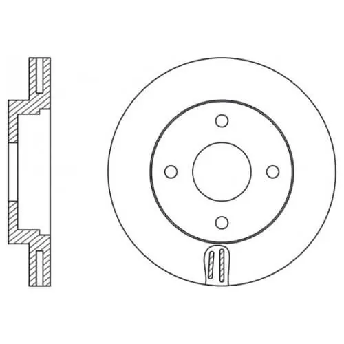 Nissan March/Cube Front Brake Disc