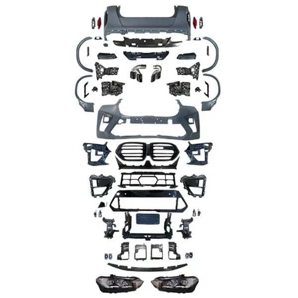 M Sports Upgrade Facelift Conversion Bodykit Bumper Headlight CC-6466 Compatible With BMW X6 G06 2019-2022 To G06 LCI 2023+ X6M