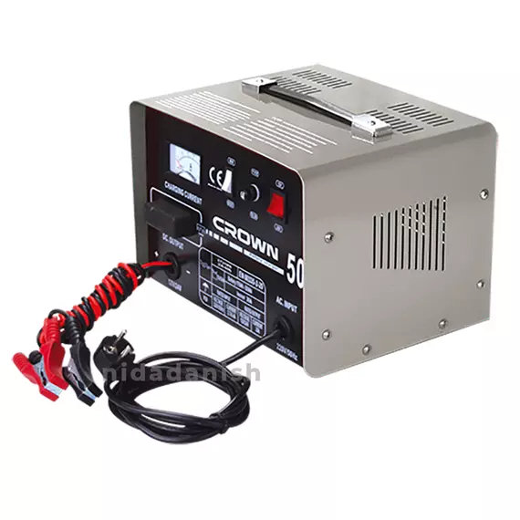 Crown Battery Charger Charges 6 Batteries 12/24V CT37006