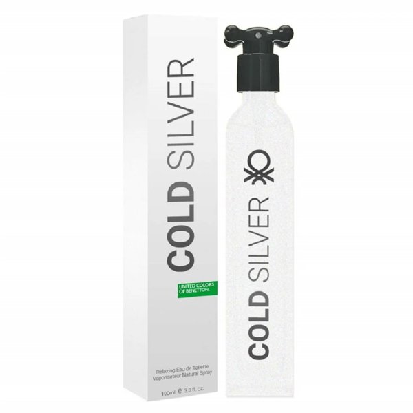 Benetton Cold Silver Eau De Toilette For Men 100ml