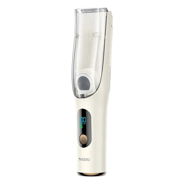 YESIDO MG19 For Children Hair Clipper with Smart Digital Display Cool Ceramic Blade 2 Speed Mode Hair Trimmer - White