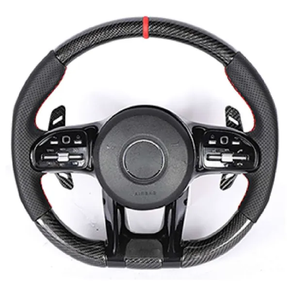 Upgraded Custom Amg Brabus Maybach Full Steering Wheel Style 2bcb39 CC-8131 Compatible With Mercedes A B C E S G V M Class Ml Gl Gla Glb Glc Gle Gls Slk G55 G63 G Wagon Eqs