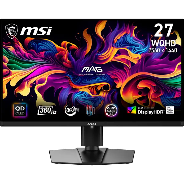 MSI MAG 271QPX 27" QHD 360Hz QD-OLED Gaming Monitor