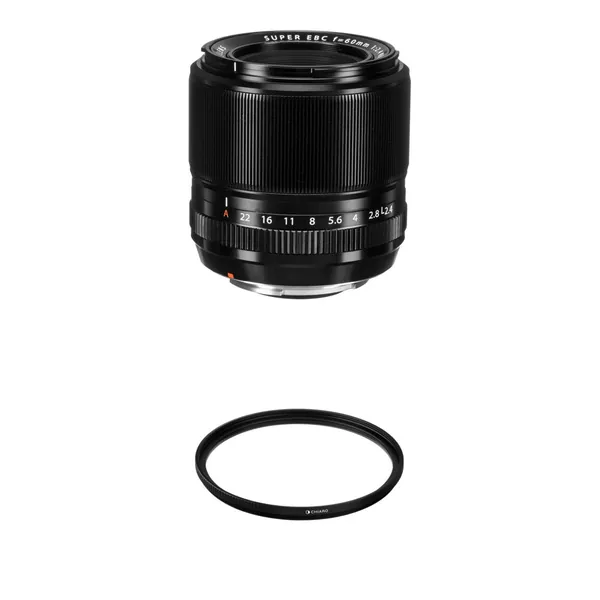 FUJIFILM XF 60mm f/2.4 R Macro Lens with UV Filter Kit