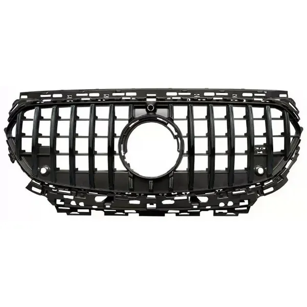 Front Amg Bumper Show Grill Gtr Black CC-6602 Compatible With Mercedes Benz E Class W214 2024+