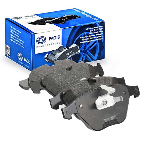 Hella Pagid (HELLA # 8DB355010711) FRONT DISC BRAKE PAD SET For BMW 34116761278