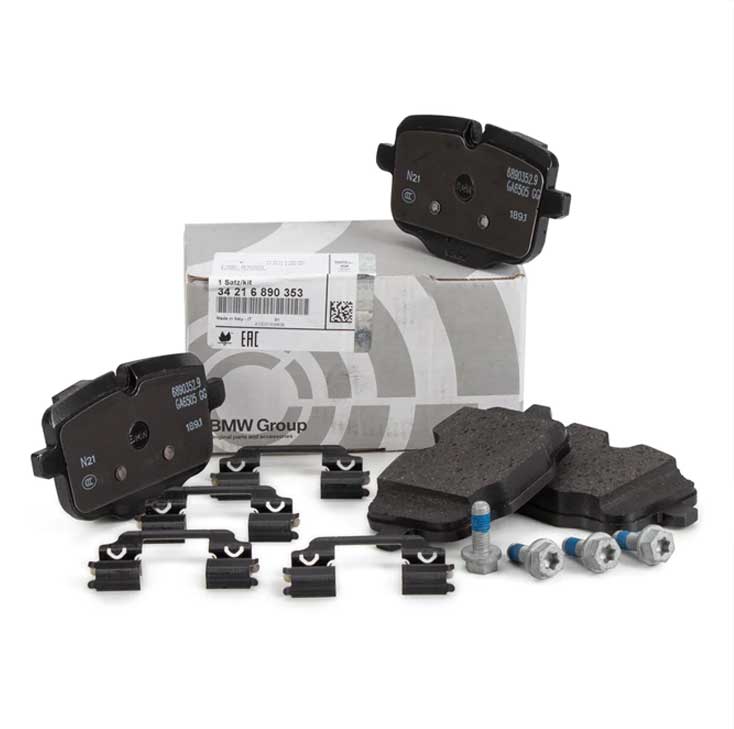 BMW Genuine BRAKE PAD REAR AXEL 5 (F10, F11) 6 (F12, F13, F06) X3 (G01, F97) X4 (G02, F98) 34216890353