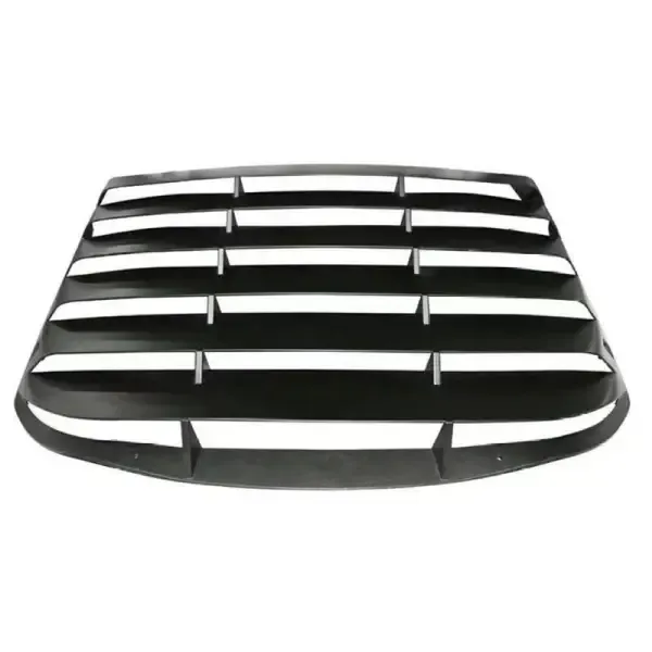 Rear Window Louver Windshield Scoop Sun Shade Cover Vent Black A CC-5279 Compatible With Ford Mustang 2015-2023