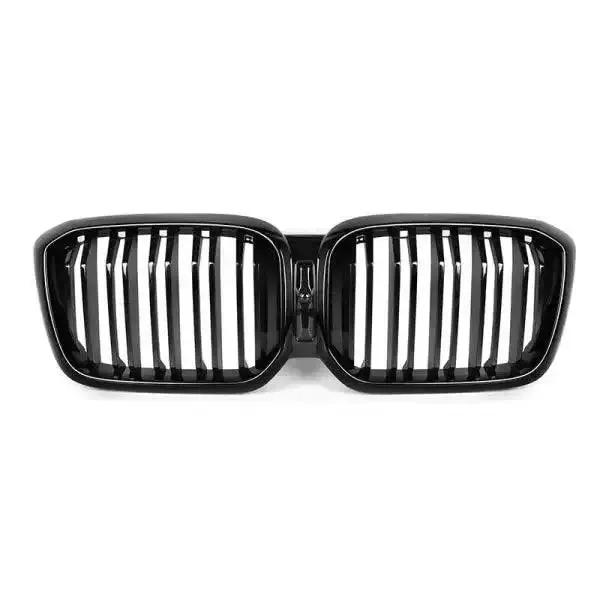 Front Bumper Grill Glossy Black Lci CC-1666 Compatible With BMW X3 Series G01 G08 2022 + X4 Series G02 2022 + X3M X4M F97 F98 G08 2022+