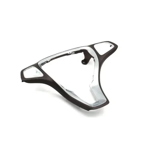 Steering Wheel Cover Panel Trim Outer Frame 09946428138r23 Moka Chrome CC-3678 Compatible With Mercedes Benz A B C E Gls Gls Class W176 W246 W205 W213 W166 W292 Class