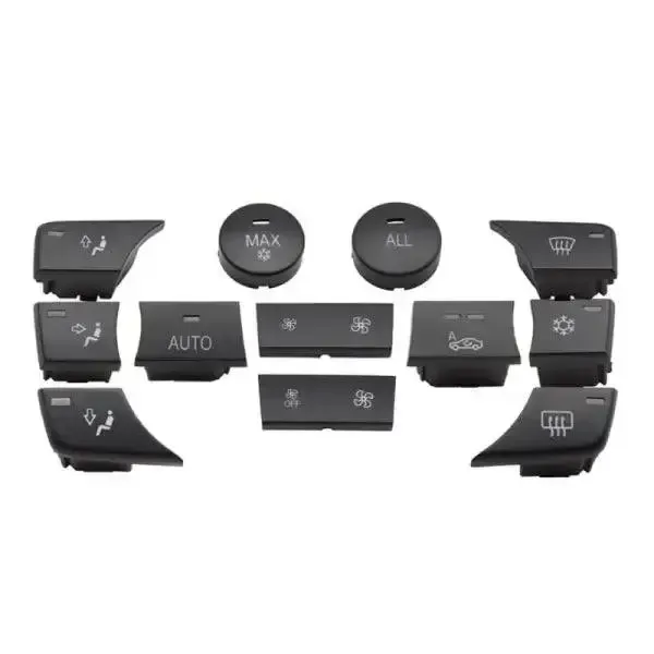 Dashboard AC Button Sets 11PCS/SET 64119344143-C CC-716 Compatible With BMW 3 Series E90 2007-2012 X1 E84 2010-2015