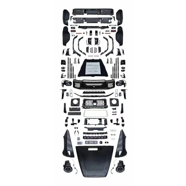 Upgrade Facelift Convert To 2025 W465 Amg G65 G63 Brabus G800 Conversion Bodykit Bumper Headlight Taillight Hood CC-9743 Compatible With Mercedes Benz G Class G Wagon W463 2007-2018