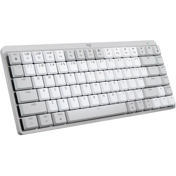 Logitech MX Mechanical Mini for Mac Wireless Keyboard (Pale Grey, Tactile Quiet)