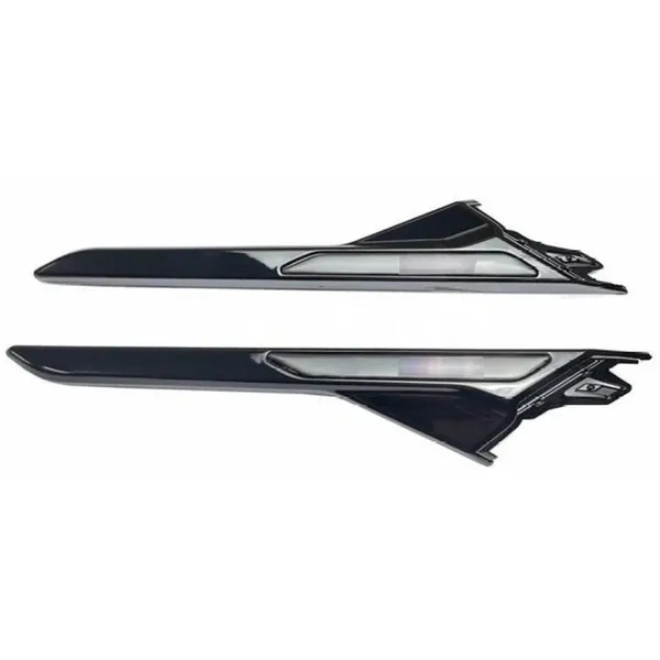 Side Fender Vent Air Vent Trim Covers Glossy Black CC-7297 Compatible With Bmw 5 Series G30 F90 M5 2017-2023