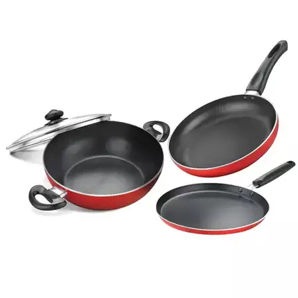 Judge Cookware 3-Piece Set - Deluxe Non-Stick with Induction Base, 37032.