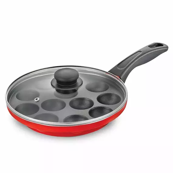 Judge Non-Stick Frying Pan Paniarakkal 12 Pit with Glass Lid 24cm 37254