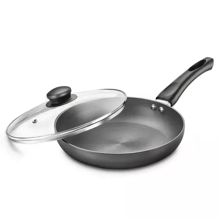 Judge Non-Stick Frying Pan Hard Anodized with Lid - 24cm - 1.7L, Low Oil Cooking, Easy to Clean, with Cool Touch Handle 37258