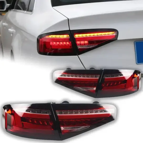 Tail Light LED DRL Dynamic Signal Reverse Rear Lamp Light Automotive Compatible With Audi A4 2013-2016