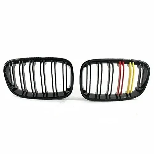 Front Bumper Grill German Flag CC-1531 Compatible With Bmw 1 Series F20 2011-2014