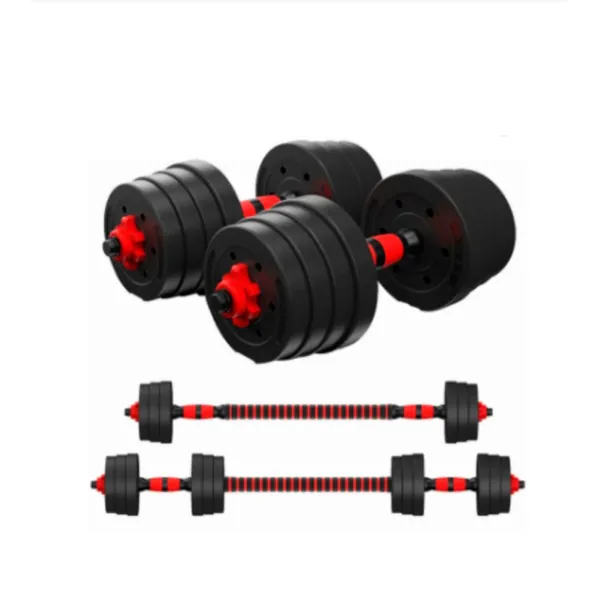 Adjustable Dumbbell Set With Extension Bar Conversion to Barbell 2in1 - 40kg