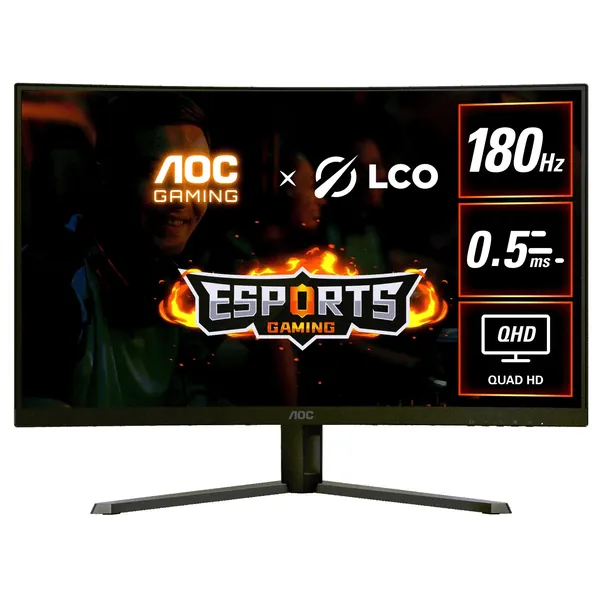 AOC CQ32G4E 31.5" QHD Fast VA 180Hz Curved Gaming Monitor