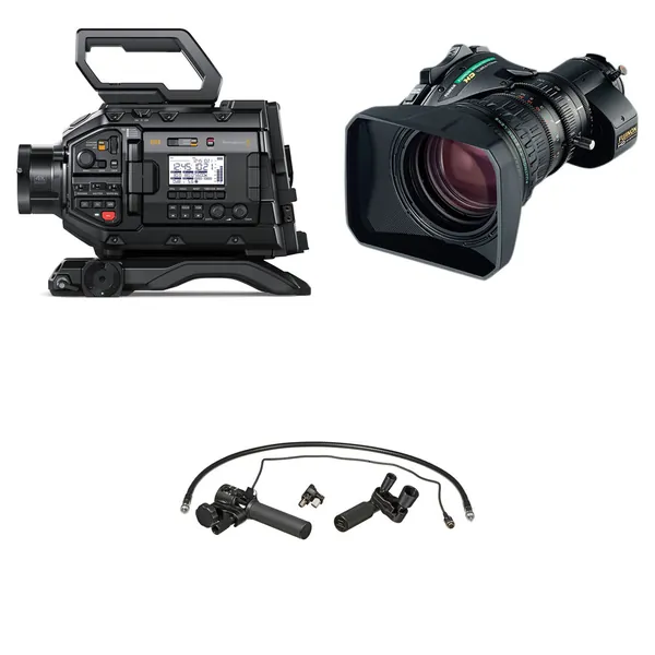 Blackmagic Design URSA Broadcast G2 Camera with Fujinon 8.5-170mm Digital Servo Lens & Zoom/Focus Control