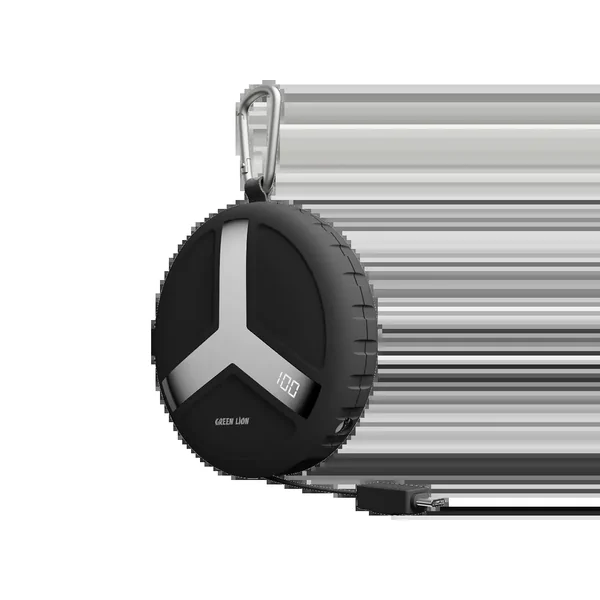 Green Lion Orbit Charge 10000mAh Power Bank - Black