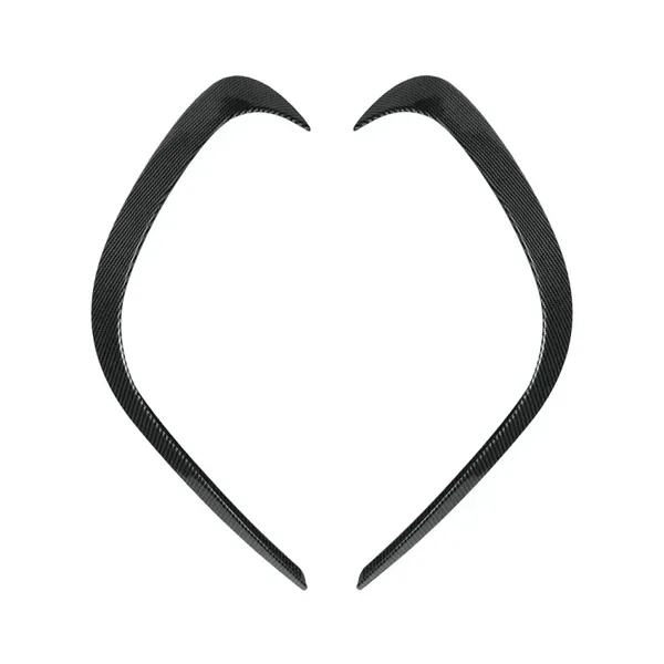 Rear After Bumper Lip Splitter Skirts Canards Zst-1032 Cf Carbon Fiber Look CC-9283 Compatible With Mercedes Benz V Class W447 2016-2023 Amg