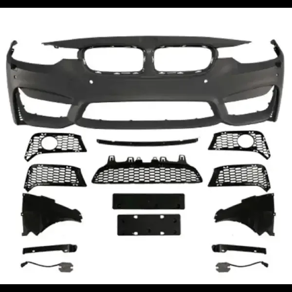 M Performance Bumper Bodykit Front CC-3885 Compatible With BMW 3 Series F30 2012-2018 M3 M Sports