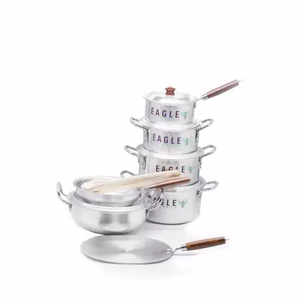 Nadstar8 Aluminium Casserole Eagle Gift Set 15pcs