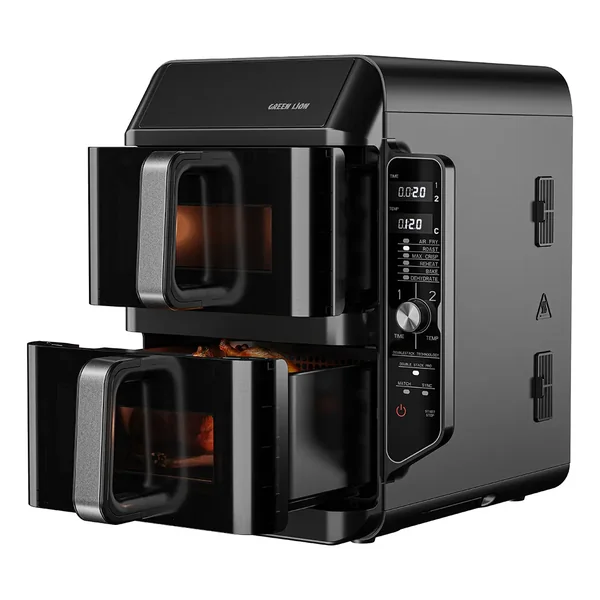 Green Lion Double-Decker Pro Digital Air Fryer 10.2L - Black