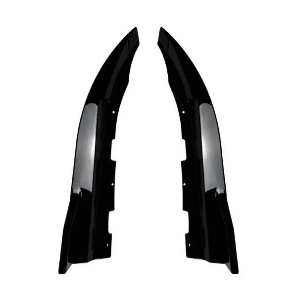M Sports Rear Bumper Lip Splitter Diffuser Skirts Flag Canard Glossy Black Zst-623 Gb Usa CC-6123 Compatible With Bmw 4 Series M4 G22 G26 2020+ Coupe