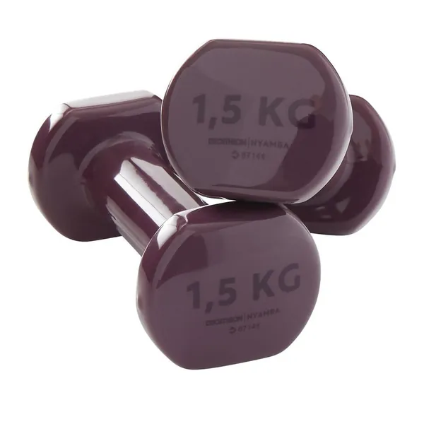Fitness 1.5 kg Dumbbells Twin-pack - Burgundy