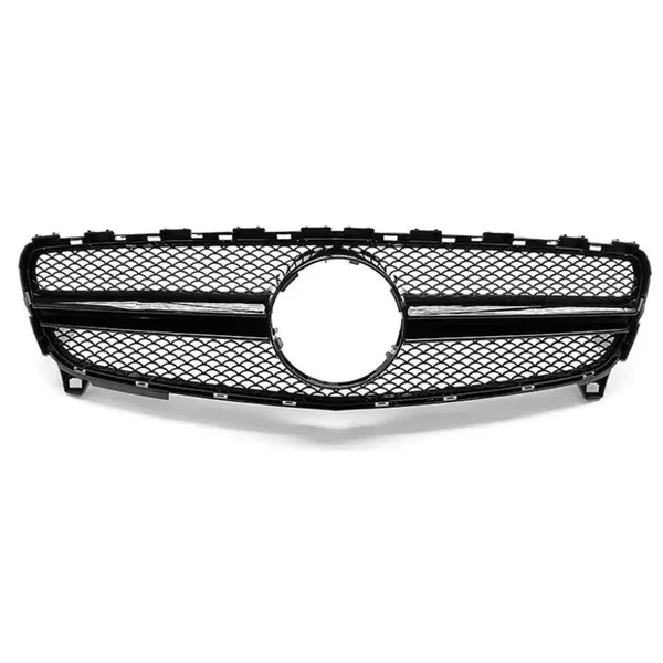Front Bumper Amg Show Grill Amg Black Usa GC CC-9458 Compatible With Mercedes Benz A Class W176 Lci 2016-2018