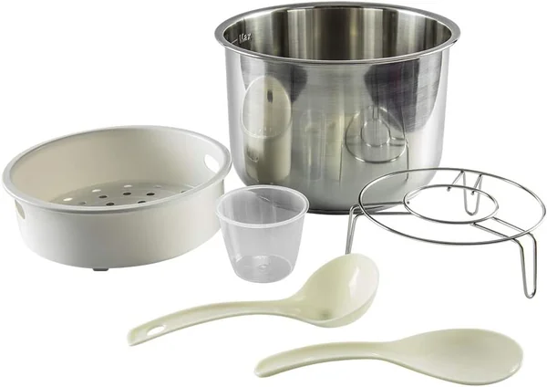 evvoli 9-in-1 Multi-Use Programmable Pressure Cooker, 6L, 1000W, Digital LED Display, EVKA-PC6009B, Black