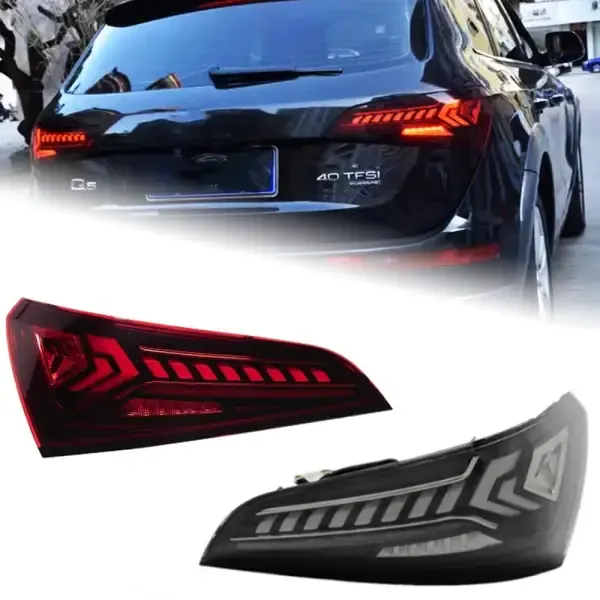 LED Tail Light Rear Fog Brake Turn Signal Compatible With Audi Q5 Q5L 2008-2018