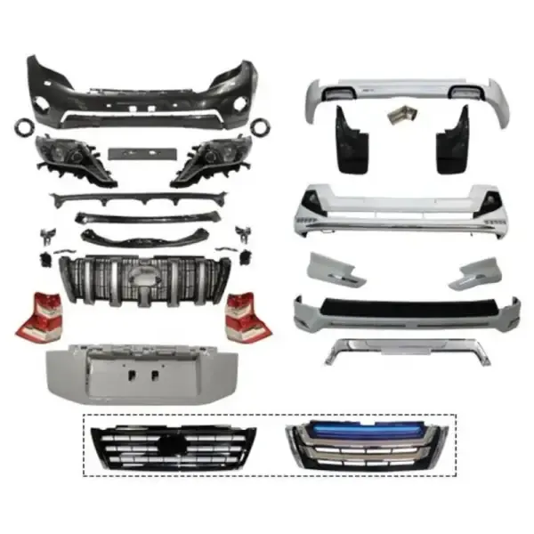 Upgrade Facelift Covert To Prado Fj150 2016 Bodykit Bumper CC-5441 Compatible With Toyota Land Cruiser Prado 150 2010-2015