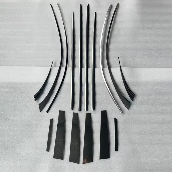 Upgrade Facelift Convert To 2024 Lci Maybach Bodykit Door Window Chrome Trim CC-8556 Compatible With Mercedes Benz S Class W221 2006-2014